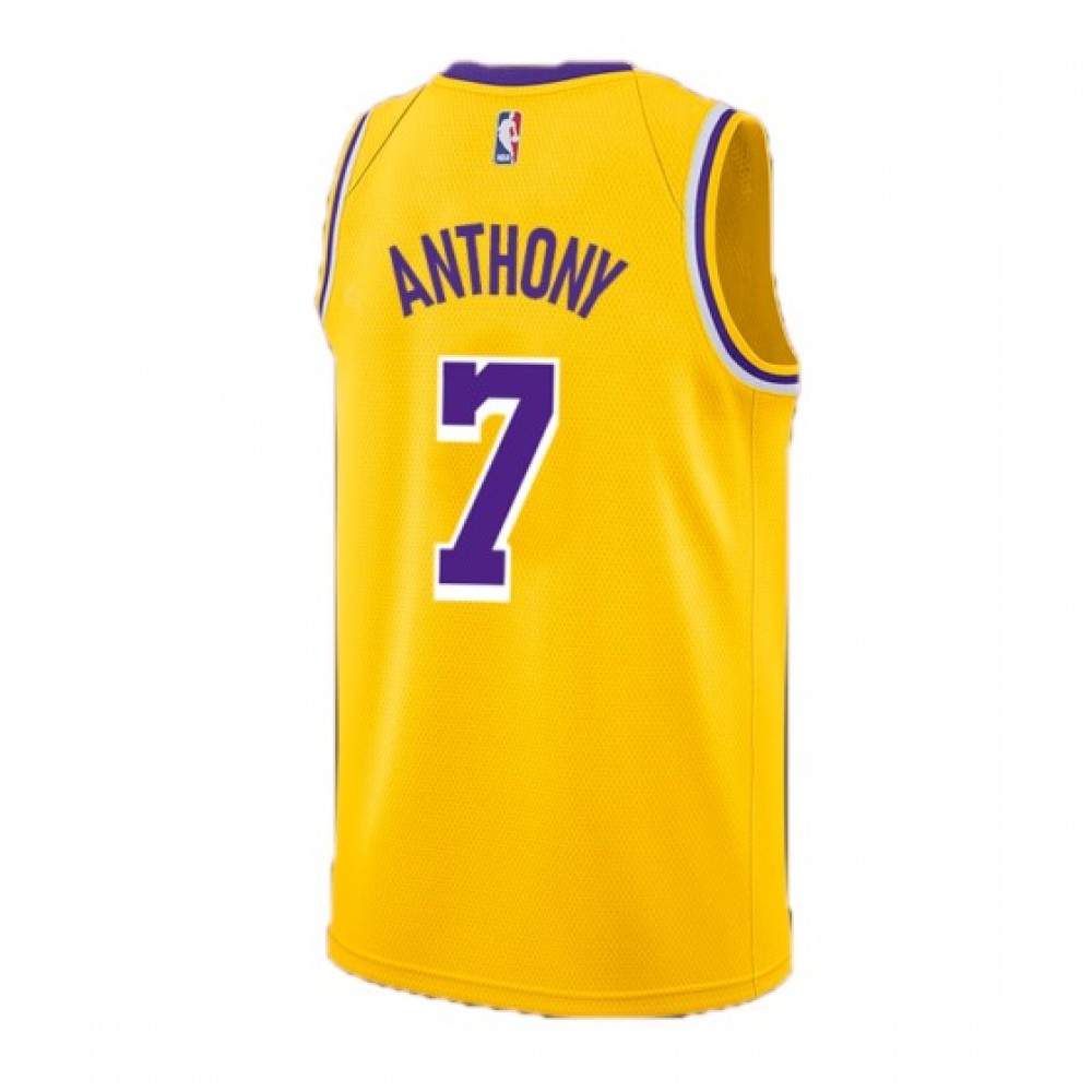 Men's Los Angeles Lakers Carmelo Anthony #7 Gold Swingman Jersey - Icon Edition-Pro Kit Vault | Brand New 26/27 Sports Jerseys